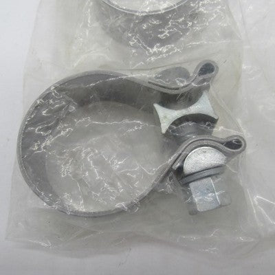 Lot of 2 NOS Motorcycle Exhaust Muffler Clamps 1-3/4" 1.75" Pair