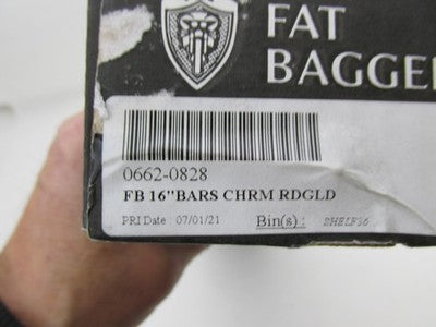 Fat Baggers NOS NIB 16" Chrome Handlebar Install Kit Touring 0662-0828