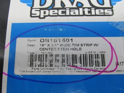 Lot of 9 Drag Specialties 16" X 3.1" Wheel Rim Strips with Center Hole