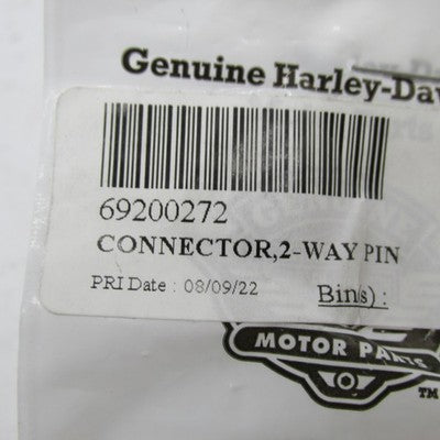 Lot of 2 Harley-Davidson OEM 2-Way Pin Connectors 69200272