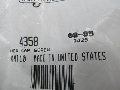 Lot of 2 Harley Davidson Genuine NOS Hex Cap Screw Bolts 4358