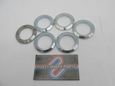 SET of 6 V-Twin NOS Harley Clutch Hub Replacement Sleeves, Silver  18-