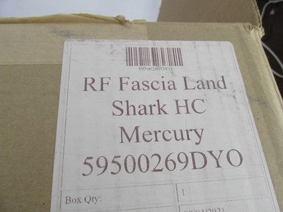 Harley Genuine NOS Rear Fender Fascia Land Shark Mercury Silver 595002