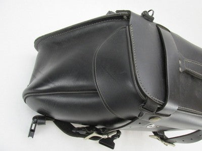 The Leatherworks Black Right Side Harley Davidson Saddlebag wihtout Ke