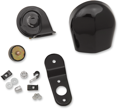 Drag Specialties Electric Horn Kit Black 2107-0246