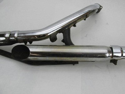 Harley-Davidson OEM Dyna Chrome Exhaust System w/ Slash Cut Mufflers a