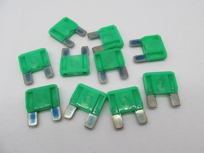 Lot of 10 Harley Davidson NOS 30 amp Maxi Fuse Green 72318-04