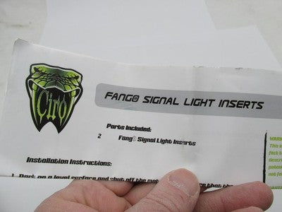 Ciro Fang NOS Signal Light Inserts Amber Black NIB 2040-2208