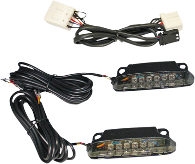 Custom Dynamics LED Saddlebag Lid Rail Light Bars Smoke CD-LR-09-S
