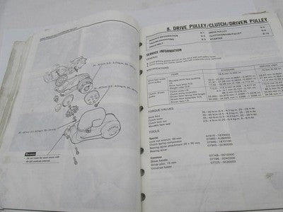 Honda Genuine Official 1985-1995 CH80 Elite Motorcycle Service Manual