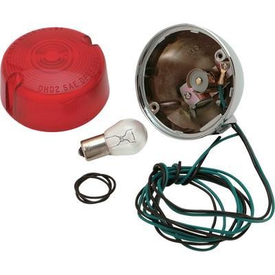 Chris Products Rear Turn Signal - Single-Filament with Red Lens 8407R