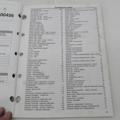 Harley-Davidson Official Factory 2008 VRSC Models Parts Catalog 9945