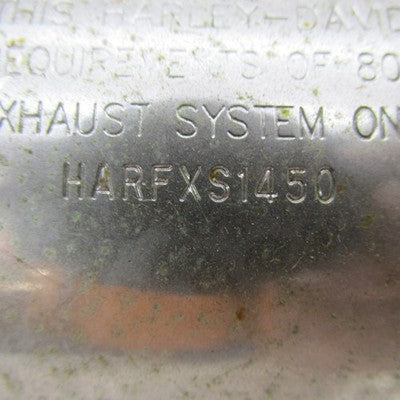 Harley Davidson OEM Chrome Single Stock Exhaust Slip On Muffler 65842-