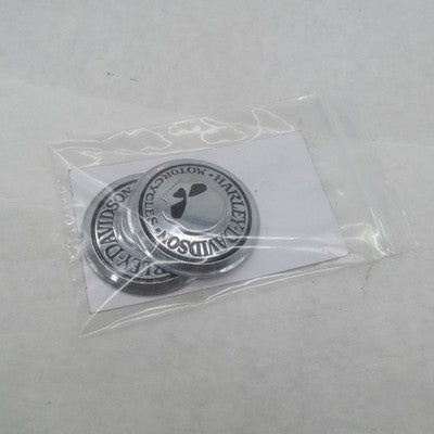 Harley OEM Chrome Skull Willie G Fuel Cap Medallion Cover Stick-on 996
