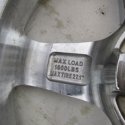 Pair of Milanni 15" x 6.5" Chrome Trike Wheel Tri Glide 185/60R15 Tire