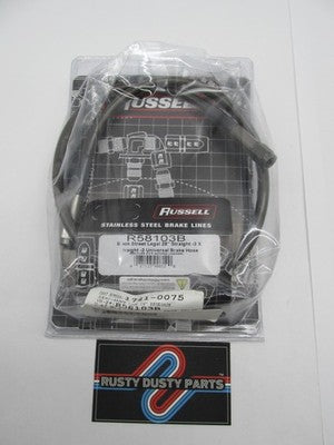 Russell NOS Stainless Steel Brake Lines 28" Renegade R58103B 1741-0075