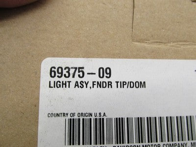 Harley NOS Genuine OEM Touring Rear Fender Tip Light Assembly 69375-09
