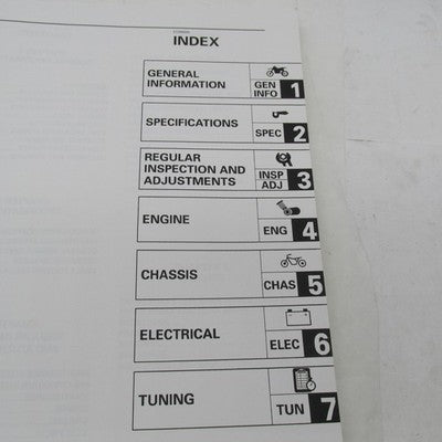 Yamaha YZ250 Owners Service Manual Operator Guide LIT-11626-12-34 5CU