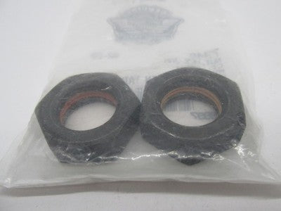 Lot of 2 Harley-Davidson OEM NOS Transmission Hex Jam Nuts 7340