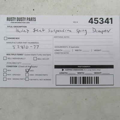 Harley-Davidson OEM Comfort Flex Seat Suspension Spring Damper 52810-7