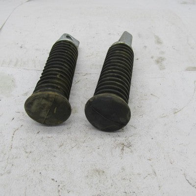 Pair of Harley-Davidson Genuine OEM Ribbed Rubber Passenger Footpegs