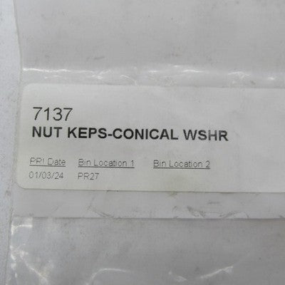 Lot of 2 Harley-Davidson OEM NOS 5/16-18 KEPS Conical Washer Nuts 7137