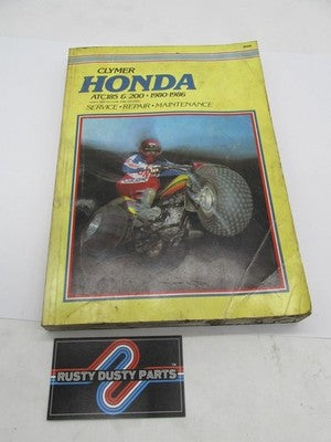 Clymer Honda 1980-1986 ATC185 ATC200 Service Repair Manual Book