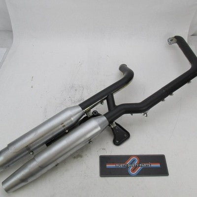Harley OEM Complete Dual Exhaust System Headers Heat Shields Mufflers