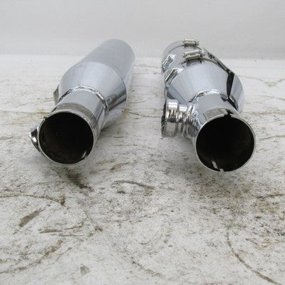 Pair of Harley OEM Softail Fat Boy Deuce Mufflers w/ Shields 65890-00