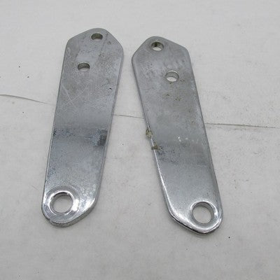 Pair of Harley Davidson OEM Chrome Highway Peg Mounting Bracket Plates