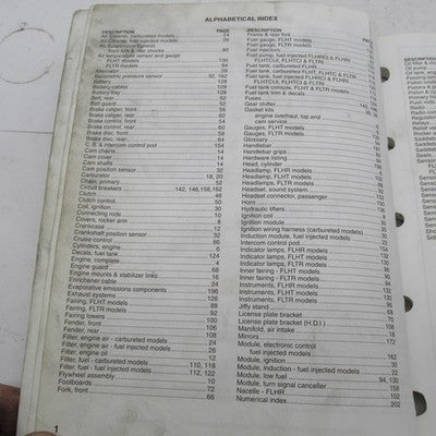 Harley Davidson Official Factory 2000 FLT Models Parts Catalog 99456-0