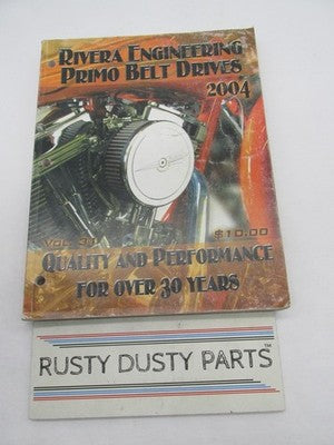 Rivera Primo Motorcycle Belt Drive 2004 Parts Catalog for Harley David