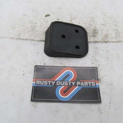 Harley Davidson 3-Hole Laydown License Plate Black Rubber Mount Wedge