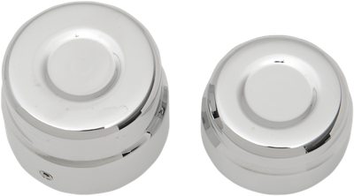 Drag Specialties Billet Axle Caps Chrome Rear 0214-0834