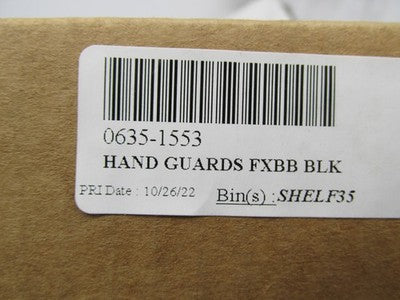 Memphis Shades NOS NIB Hand Guards FXBB Black 0635-1553 MEB7220