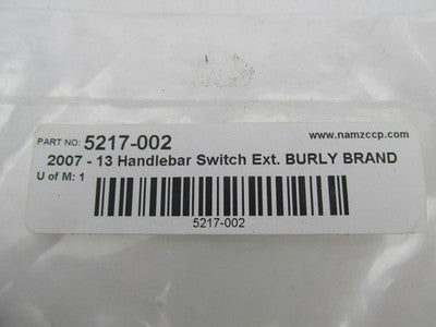 Burly NOS 12" Ape Hanger Control Cable Line Kit, Black B30-1197 0662-0
