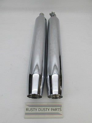 Pair of Harley Davidson Genuine Stock Exhaust Mufflers 65539-95A 65538
