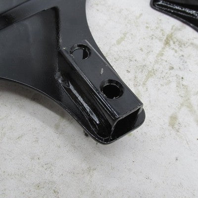 Pair Harley OEM Gloss Black Sissy Bar Side Plate Kit 84-95 FXSTC FXSTS