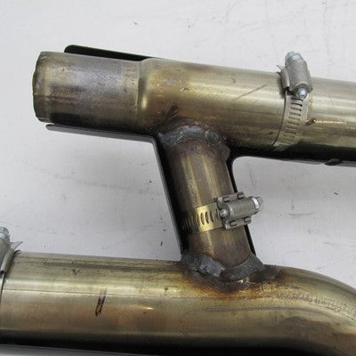 Harley OEM Stock 18-24 Softail Exhaust Header w/ Black Heat Shields 65