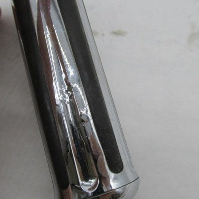 Pair of Harley Davidson OEM CVO Stealth Chrome/Rubber Handlebar Grips