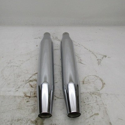 Pair of Harley Davidson OEM Softail Tapered Mufflers Chrome 65358-07 6
