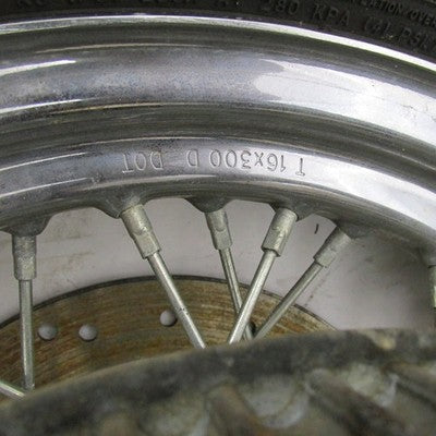 Harley OEM Softail 16x3x3/4" Rear Spoke Wheel w/ Tire, Rotor & 70T Bel