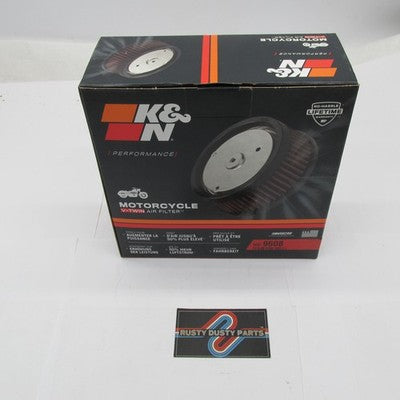 K&N NIB 08-17 Harley Dyna High-Flow Air Performance Filter HD-9608