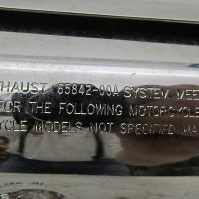 Harley Davidson OEM Single Stock Exhaust Muffler 65842-00A