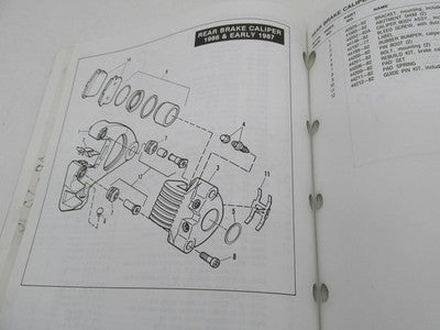 Harley Official Factory 1986-1990 Sportster Evo Evolution Parts Catalo