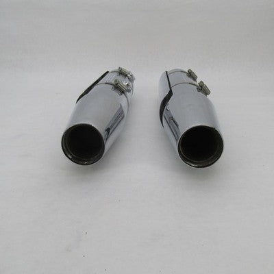 Pair Harley OEM Chrome Catalytic Slip-On Exhaust Mufflers FXST 08-17 6