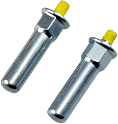 Drag Specialties Footrest Wear Pegs 1-11/16" Silver Yellow 1620-1841