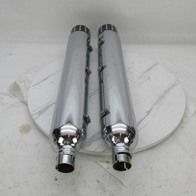 Harley Davidson OEM Pair of CVO Chrome Exhaust Mufflers 65594-11 (R) 6