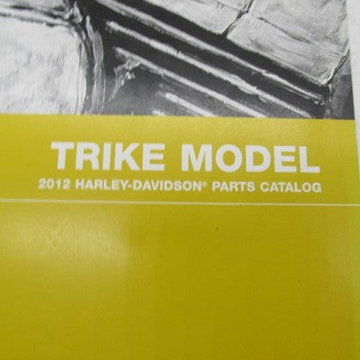 Harley Davidson Genuine 2012 Trike Model Parts Catalog Factory Manual