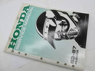 Honda Official Factory 1983-1987 XL600R Shop Service Manual Book